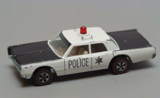 A15 Vintage Mattel Hot Wheels Redline 1969 Police Cruiser