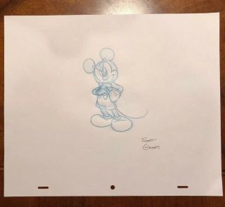 Walt Disney Mickey Mouse Production Drawing Animation