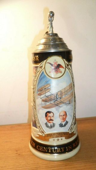 Beer Stein Collectible 100 Years Of Great Achievements " 1900 - 1919 "
