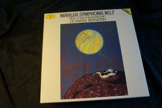 Mahler Bernstein Symphony No.  7 Dgg Digital Nm/nm 2 - Lp Box Rare