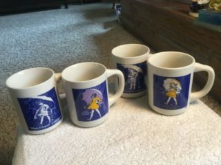 Set Of 4 Morton Salt Coffee Mugs Cups - Morton Mug Offer -