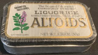 Rare Discontinued Altoids Liquorice Collectible