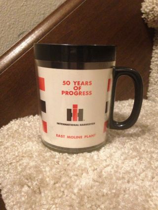 Vintage Advertising Cup - Ihc - International Harvester - 50 Year - East Moline - Il Plant