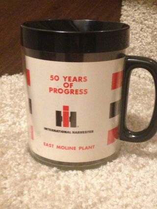 Vintage Advertising Cup - IHC - INTERNATIONAL HARVESTER - 50 Year - EAST MOLINE - IL Plant 2