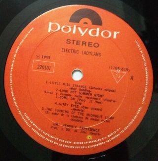 JIMI HENDRIX EXPERIENCE Electric Ladyland Double LP 1969 MEXICAN Release Polydor 6