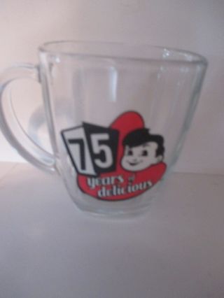 Big Boy Restaurant 75 Years Of Delicious Square Glass Mug By Libbey