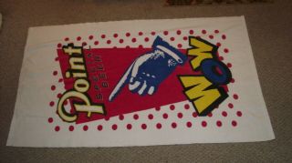 Vintage 1980s Point Beer Special Stevens Wisconsin Beach Towel Exc 36x63 Wow