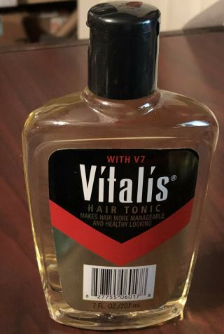 Vintage Vitalis Hair Tonic W/v7 Idelle Labs 2008 7 Oz Bottle