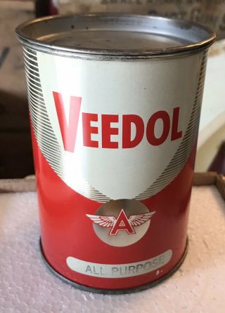 Veedol All Purpose Grease 1 Lb Can Empty