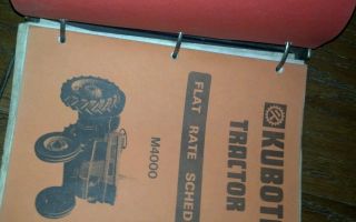 Kubota tractor service bulletins binders 7