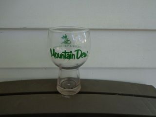 Vtg Mountain Dew Glass It " Ll Tickle Your Innards