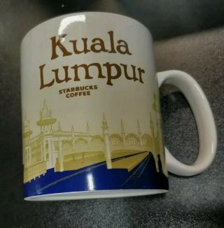 Starbucks Global Icon 16oz.  Mug Kuala Lumpur Malaysia Rare & Discontinued Nib
