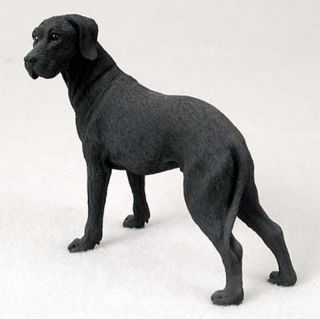 Great Dane Figurine Hand Painted Collectible Statue Black Uncropped