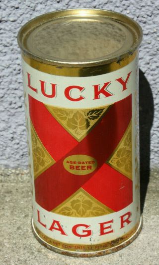 9/16/59 Dated 11 Oz San Francisco Lucky Lager All Flat Top Beer Can