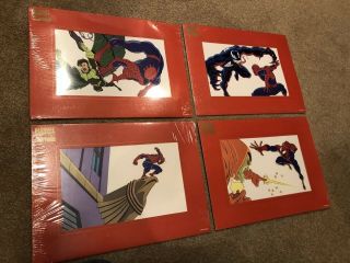 Stan Lee Animation Cel Prints Set Marvel Spiderman 1994 Comic Book