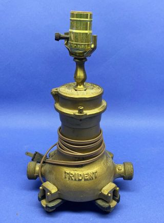 Vintage Trident Water Meter Converted To Lamp