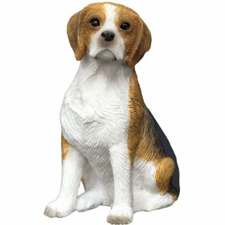 Sandicast Small Size Beagle Sculpture,  Sitting (ss00902)
