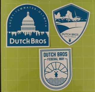 Dutch Bros Stickers - Wa Regionals