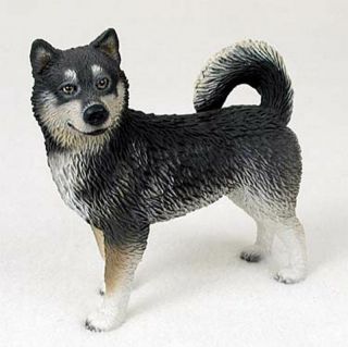 Malamute Figurine Hand Painted Collectible Statue