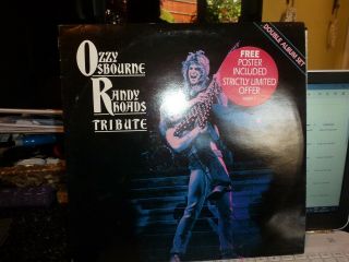 Ozzy Osbourne ‎– Randy Rhoads Tribute With Poster