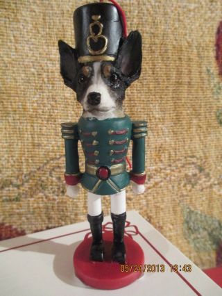 Rat Terrier Nutcracker Dog Soldier Ornament 92