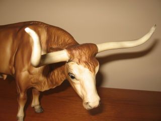 vintage Breyer model 75 Texas Longhorn Bull,  traditional scale 2