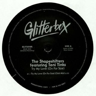 The Shapeshifters Ft Teni Tinks ‎– Try My Love (on For Size) 12 " Glitterbox