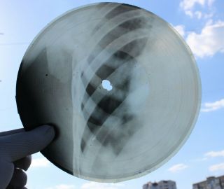 Rare Ussr X - Ray 78rpm Audio Roentgen 1950s Record Bones Wertinsky