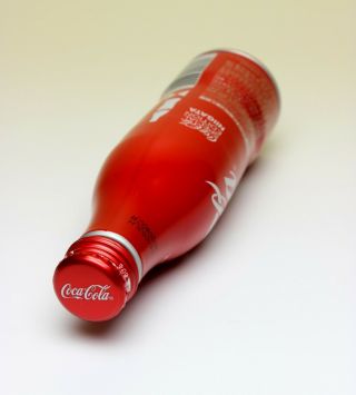 Set of 3 NIIGATA Coca Cola Slim Aluminum Bottles in Clear Plastic Box Full Japan 7