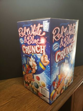 34oz 2019 Cap ' n Crunch Red,  White&Blue Cereal Limited Ed independence day Double 2