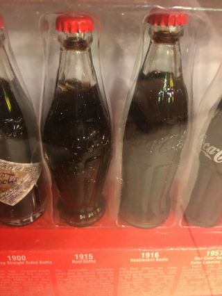 Collectable Evolution Of The Coca - Cola Contour Bottle 6 - 3 