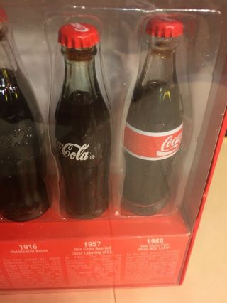 Collectable Evolution Of The Coca - Cola Contour Bottle 6 - 3 