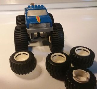1991 Vintage Hot Wheels BIG FOOT Ford Pickup Truck with large and small wheels 2