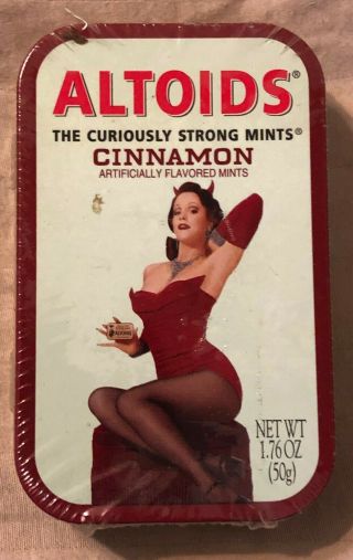 Altoids Limited Edition Cinnamon Playboy Vintage Pin Up Tin Nip