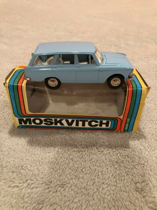 Vintage Soviet Ussr Moskvitch 426 Model Station Wagon.  Boxed 1:43 Russia