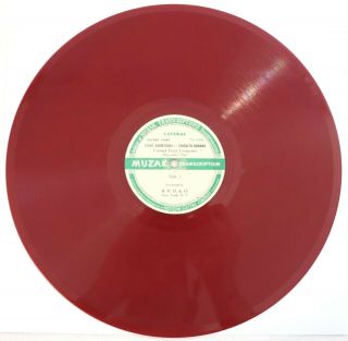 Rare Vtg United Fruit Chiquita Banana Radio Ad Transcription Record Red Vinyl