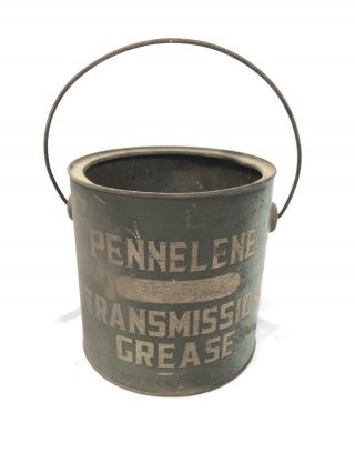 Vintage Pennelene Soo Oil Sioux Falls Transmission Grease Bucket 2