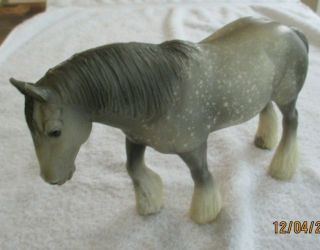 Vintage Breyer Chess 71 Gray Silver Clydesdale Horse