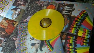 The Beatles Magical Mystery Tour Yellow Coloured Vinyl Lp With Giant Poster