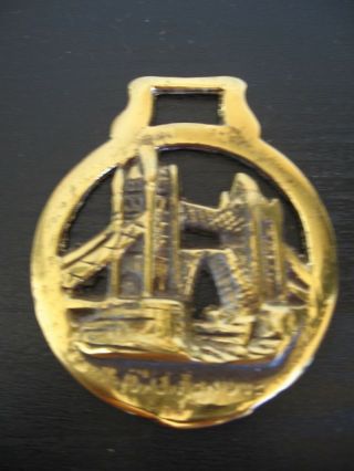 Horse Harness Brass Medallion Bridle Ornament Tower Bridge