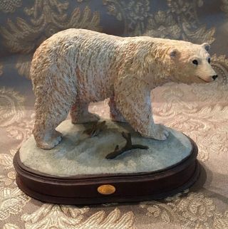 The Polar Bear Bering Land Bridge National Preserve Franklin Resin Figurine