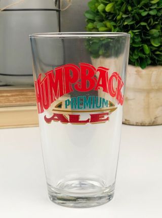 Vintage Humpback Premium Ale Glass Pint Drinkware Barware Collectible