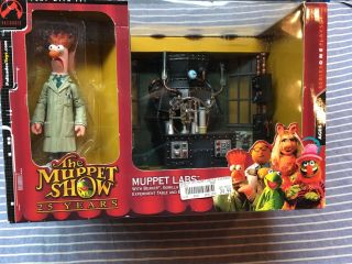 Vintage Jim Henson The Muppet Show 25 Years Beaker Lab Play Set Read