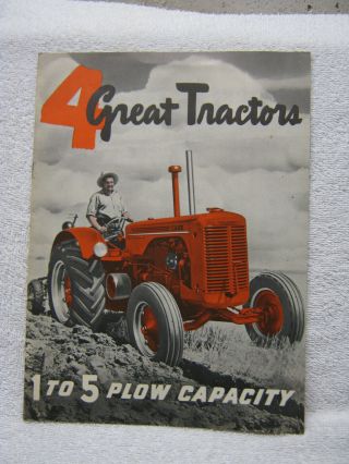 Antique J I Case Tractor Model La D S And Va Brochure Racine Wisconsin