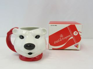 Vintage Dakin 1994 Coca - Cola Polar Bear 16 Oz.  Coffee Mug -