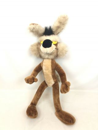 Poseable Wile E.  Coyote Plush Doll Warner Brothers 1991 Mighty Star 39” Stuffed