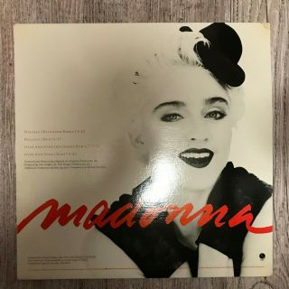 Madonna ‎– Holiday / Over And Over 12 " Vinyl Single Promo Remixes 1987