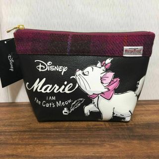 Disney Aristo Cat Marie Harris Tweed Accessory Pouch Case Purse Hand Bag