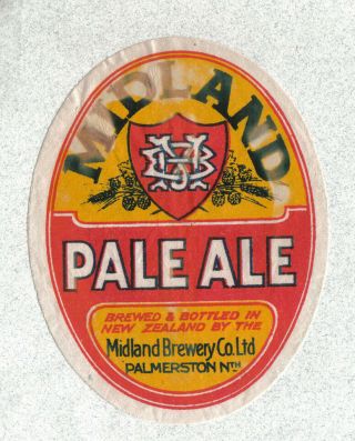 Beer Label - Zealand - Midland Pale Ale - Palmerston North