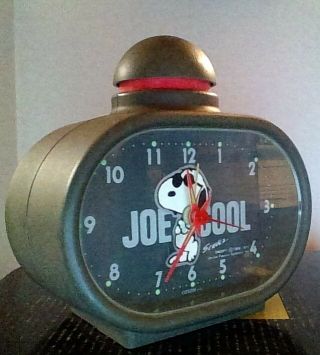 Vintage Peanuts Snoopy Joe Cool Alarm Clock Snoopy Corp.  1971 Rare
